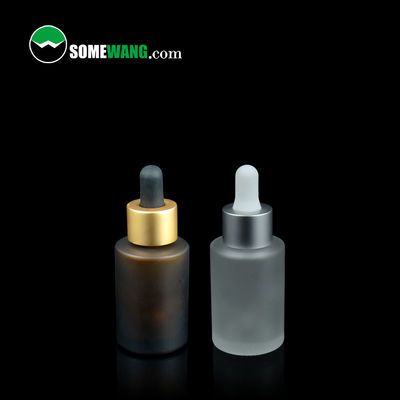 30 ml Serum Kosmetyczne Szklany Zakraplacz Olejku 1,2 cala Bursztynowe Szklane Butelki Olejku