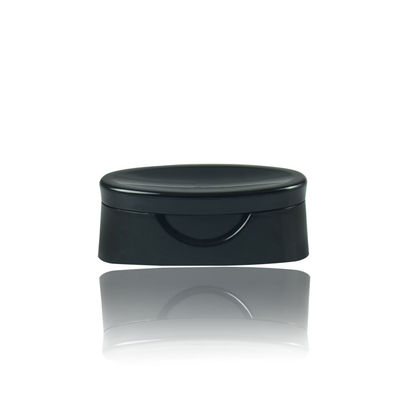 24/400 Black Flip Top Plastikowa zakrętka do szamponu