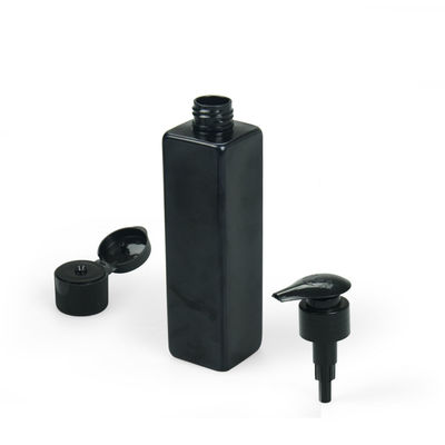 120 ml 240 ml Butelka kosmetyczna PET Czarny kwadrat Plastik 4 uncje 6 uncji