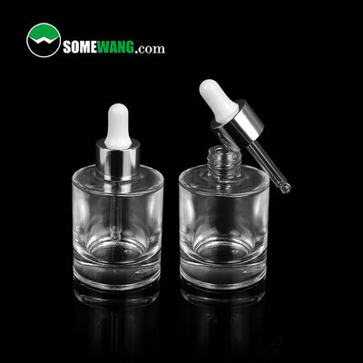 50 ml Pojemnik na olejki eteryczne Okrągła szklana aluminiowa butelka z kroplomierzem Serum do oczu