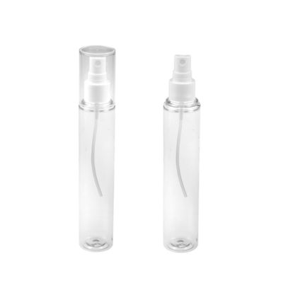 106mm Cylinder Płaska Butelka Pet Duża Pokrywa 100ml Przezroczysta Plastikowa Butelka