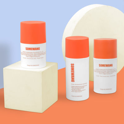 Trendy 20 ml 100 ml Wielokrotnego napełniania Butelka z pompką bezpowietrzną Drukowanie Butelka z pompką z tworzywa sztucznego