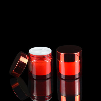 Luksusowe 50 ml kosmetyczne dwuwarstwowe plastikowe słoiki PET Pojemniki kosmetyczne PET z powłoką UV
