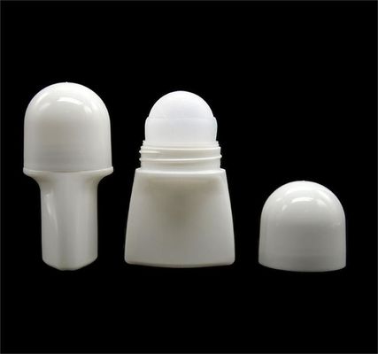 50g Płaski kształt na butelkach dezodorantu Pojemniki z rolką PP 60 X 48,5 MM