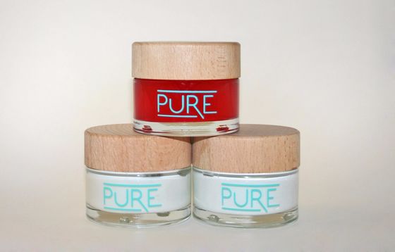Dostosowany 30 ml 50 ml PETG Cosmetics Pusty słoik z galwanizowaną pokrywką