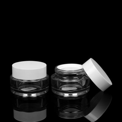 50 ml PETG Ciężkie słoiki do kremów ściennych Opakowania kosmetyczne Słoiki z balsamem z pokrywkami