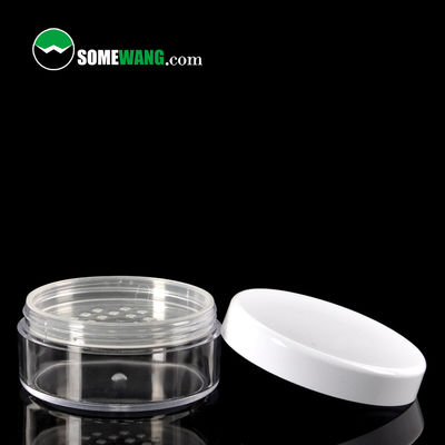 24g Wyczyść Pusty Luźny Pojemnik Na Puder Okrągły Makijaż Plastikowy Słoik Wielokrotnego Użytku Rozmiar Podróży