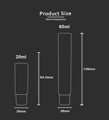 60 ml plastikowa rurka ABL D28mm z ostrą dyszą do pasty do zębów produktów higieny osobistej